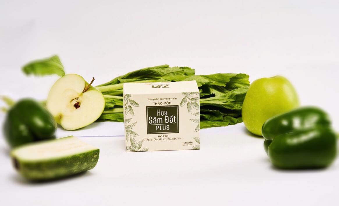 Trà hoa sâm đất PLUS MẪU XANH ZN mẫu mới dạng viên hộp 30 viên