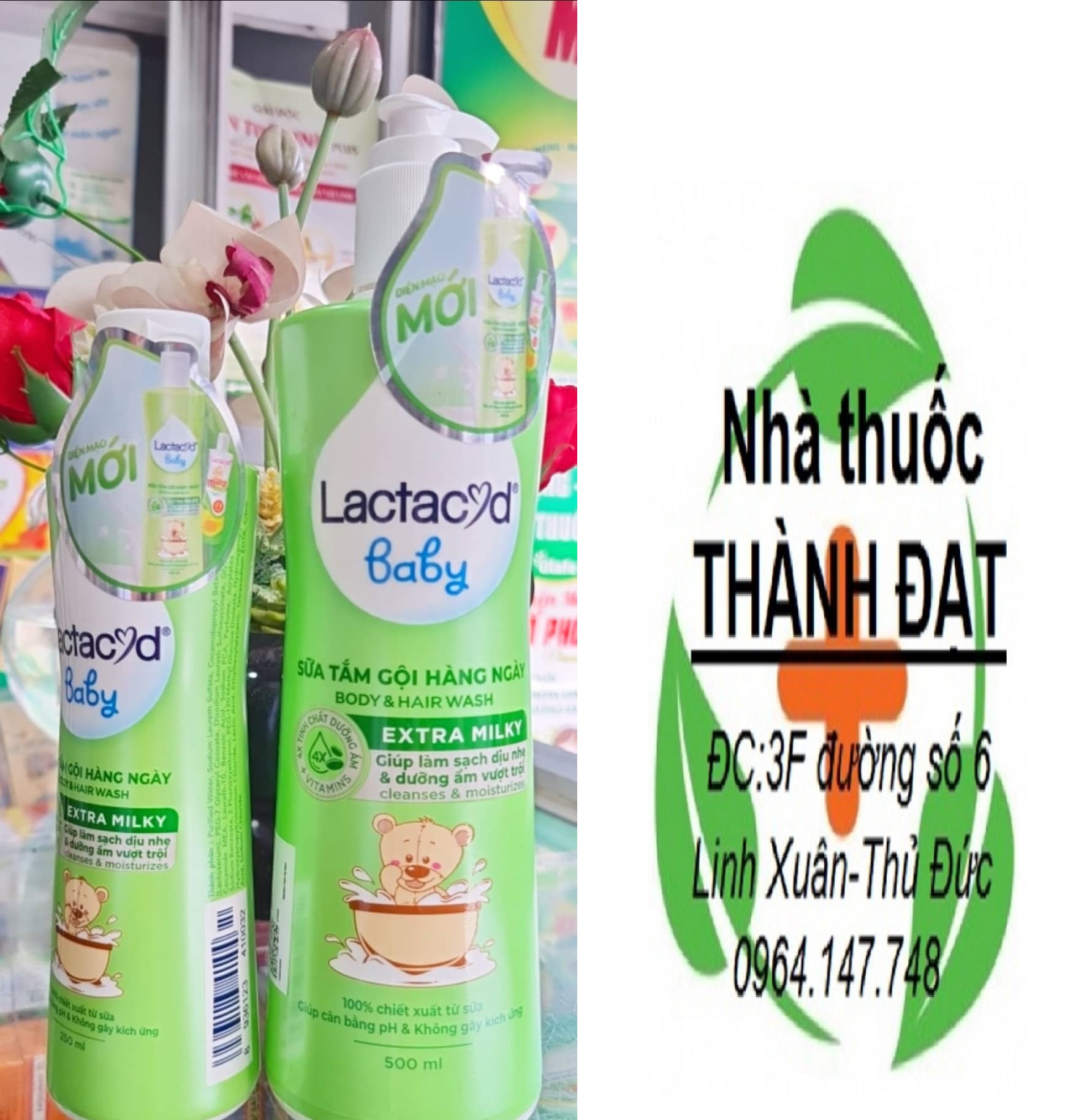Lactacyd baby extra milky dung dịch vệ sinh tắm gội hằng ngày cho bé