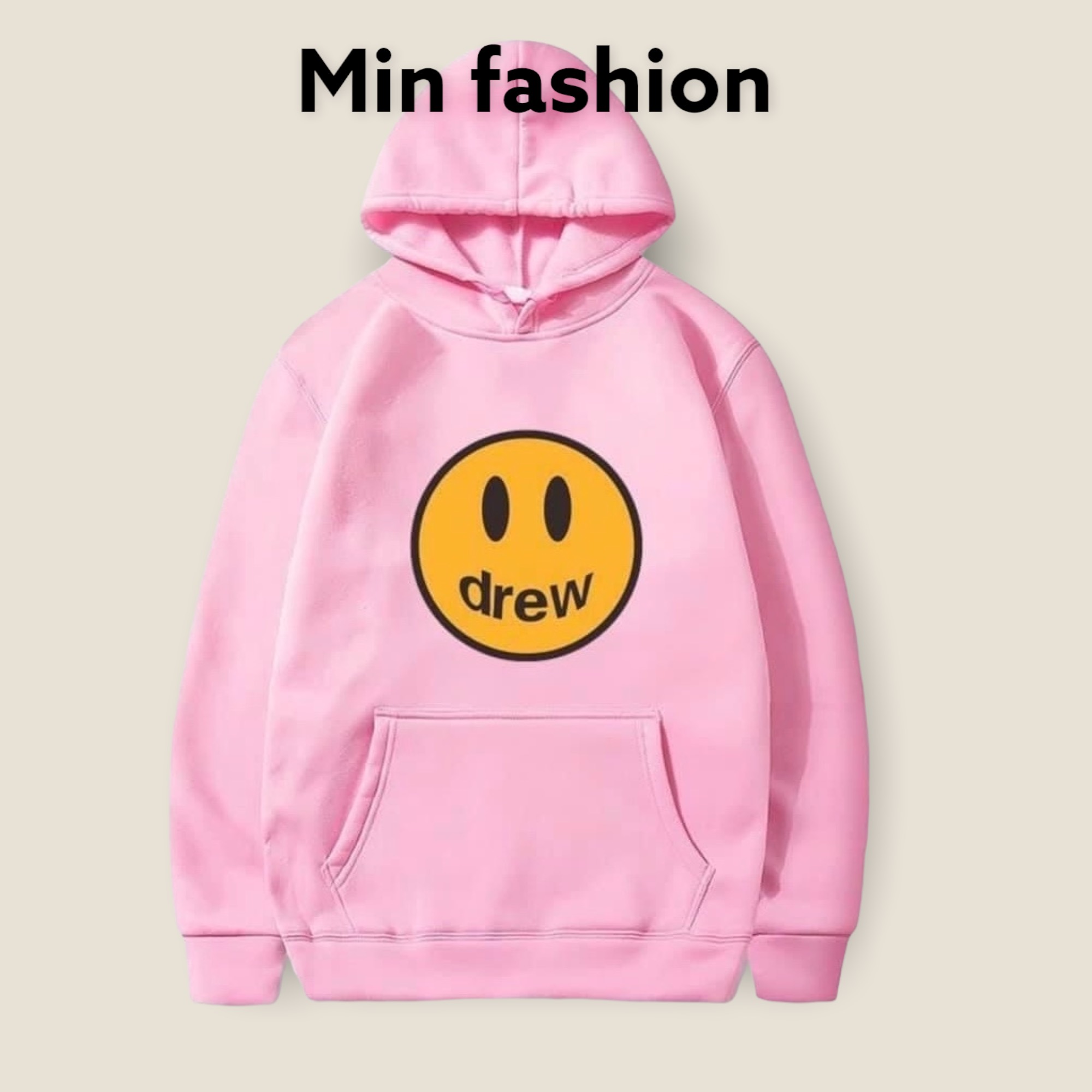 Áo nỉ hoodie DREW mẫu mới đang hót hiện nay, áo hoodie hình mặt cười nam nữ , áo phông nỉ lót bông siêu mềm