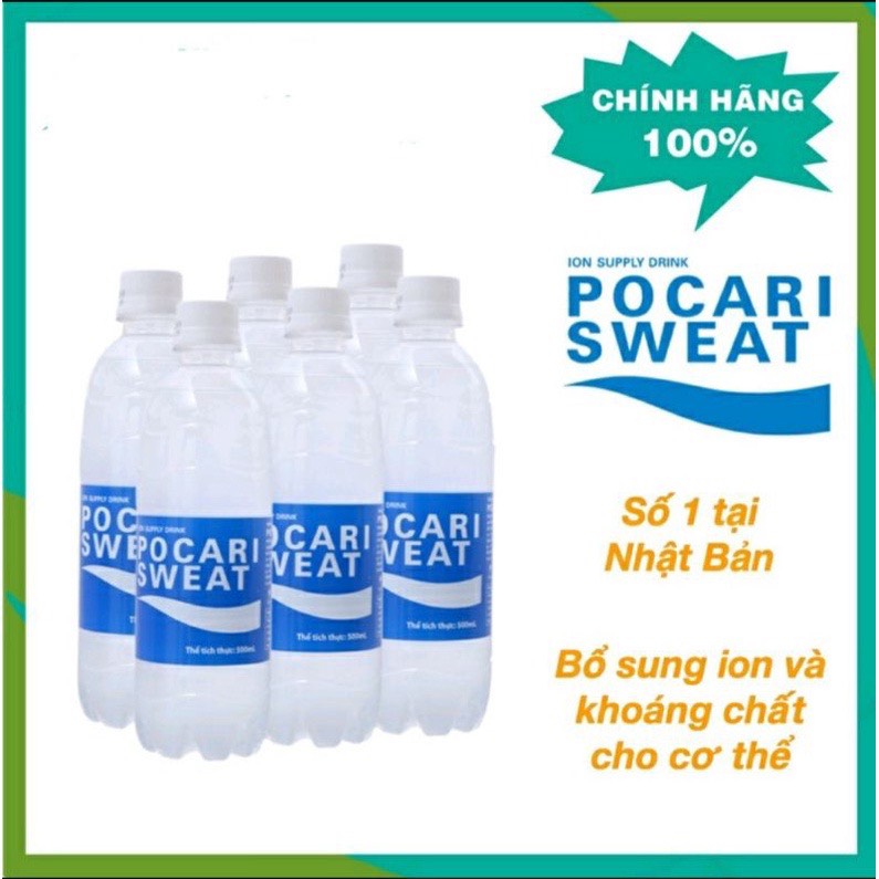 Lốc 6 chai nước uống bổ sung ion pocari sweet chai 500ml