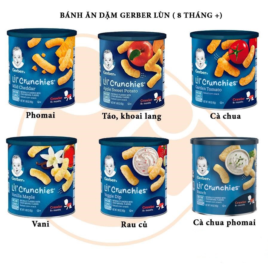 Bánh ăn dặm gerber lùn