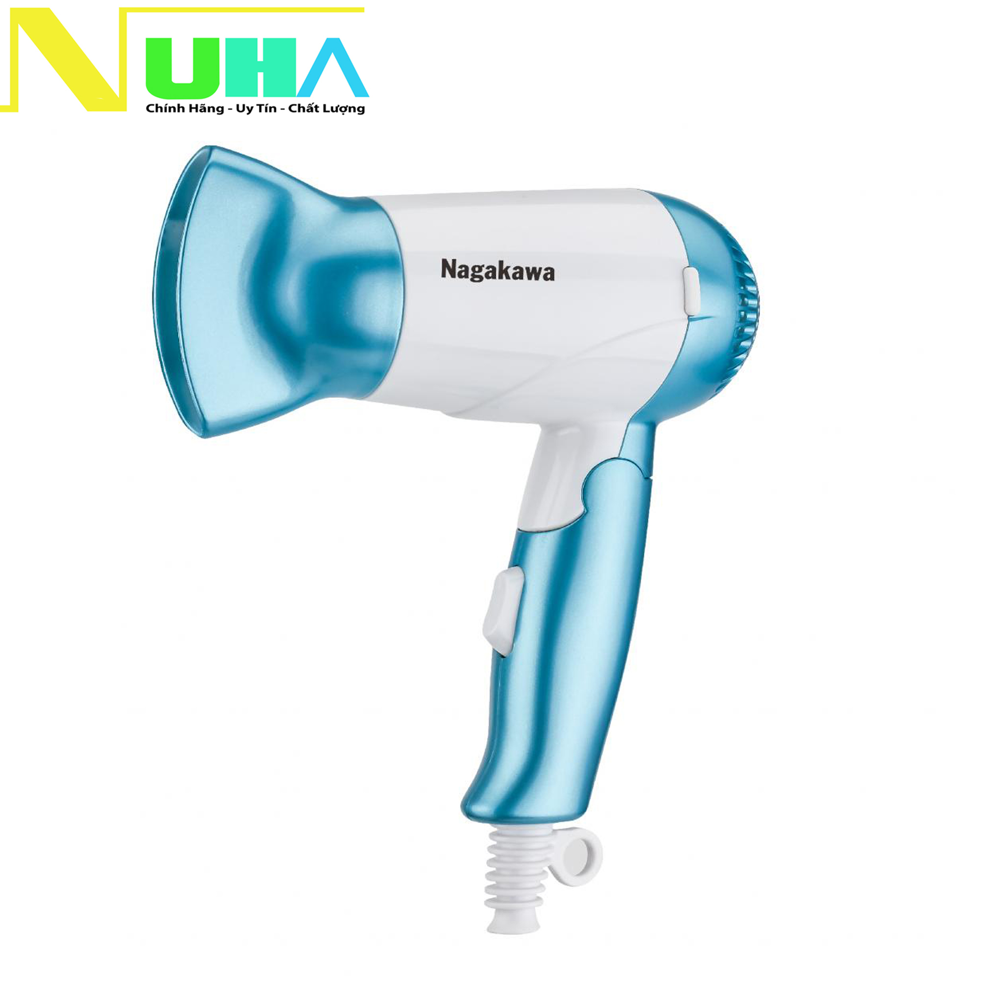 Máy sấy tóc 2 tốc độ nagakawa nag1601 công suất 1000w có thể gấp gọn
