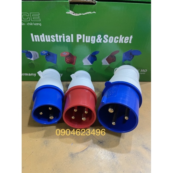 Phích cắm công nghiệp 3 cực 16a , 32a