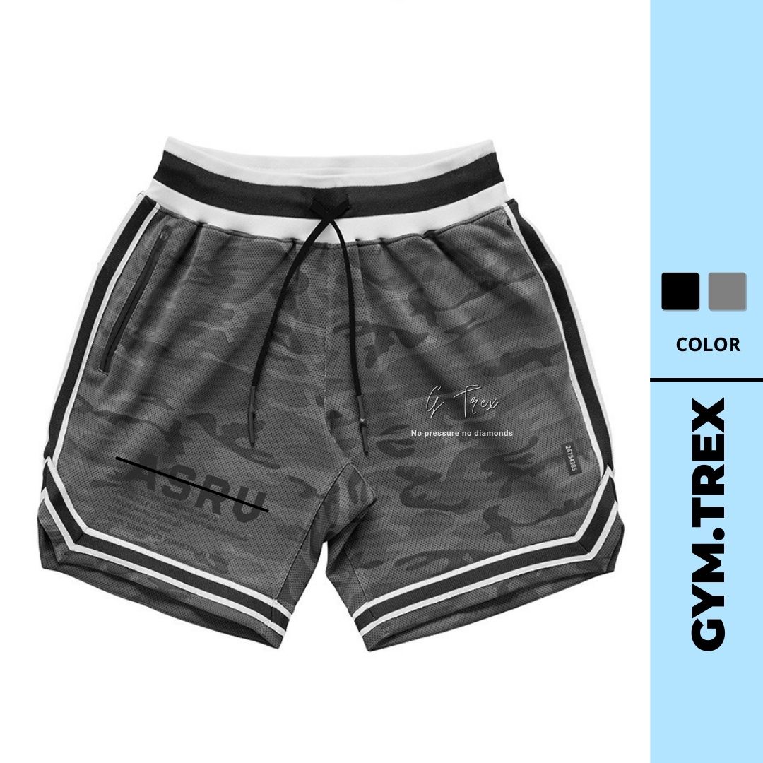 Quần đùi nam tập gym asrv sp232 quần short nam thể thao gymtrex