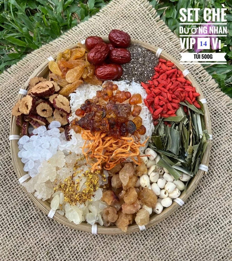 Chè dưỡng nhan 15 vị 500gr kèm quà tặng