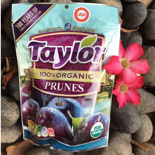 250g mận sấy khô hữu cơ taylor mỹ