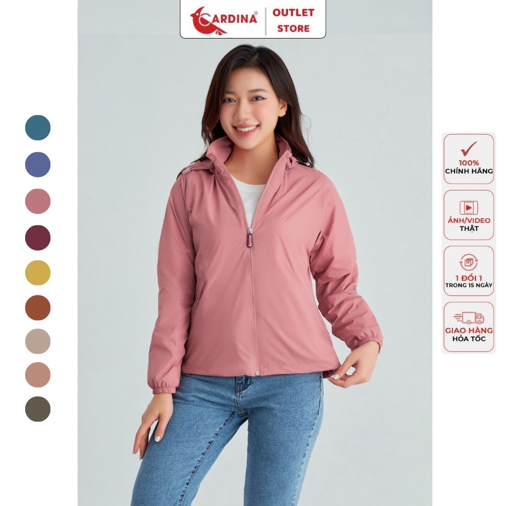 Áo gió cardina 2 lớp cao cấp chống thấm nước, cản gió | áo khoác gió nữ 2 lớp | áo khoác dù chống nước | áo gió nữ cadina | áo gió thể thao | áo gió thời trang | áo gió đẹp