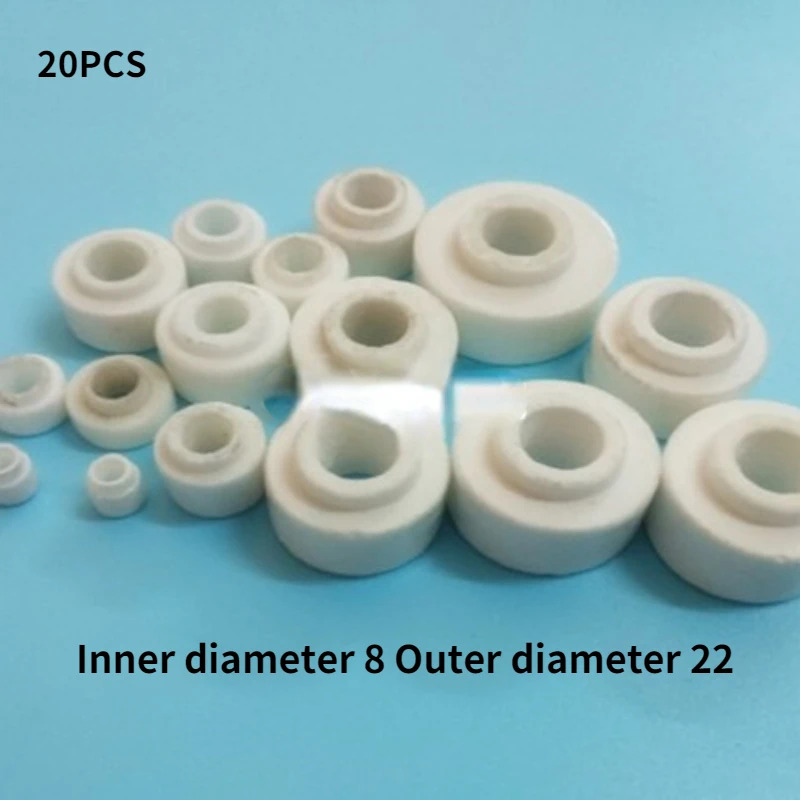 20PCS Hạt cách nhiệt gốm chịu nhiệt cao, hạt cách nhiệt gốm steatite, hạt gốm sứ, đầu nối gốm, gioăng gốm - 8