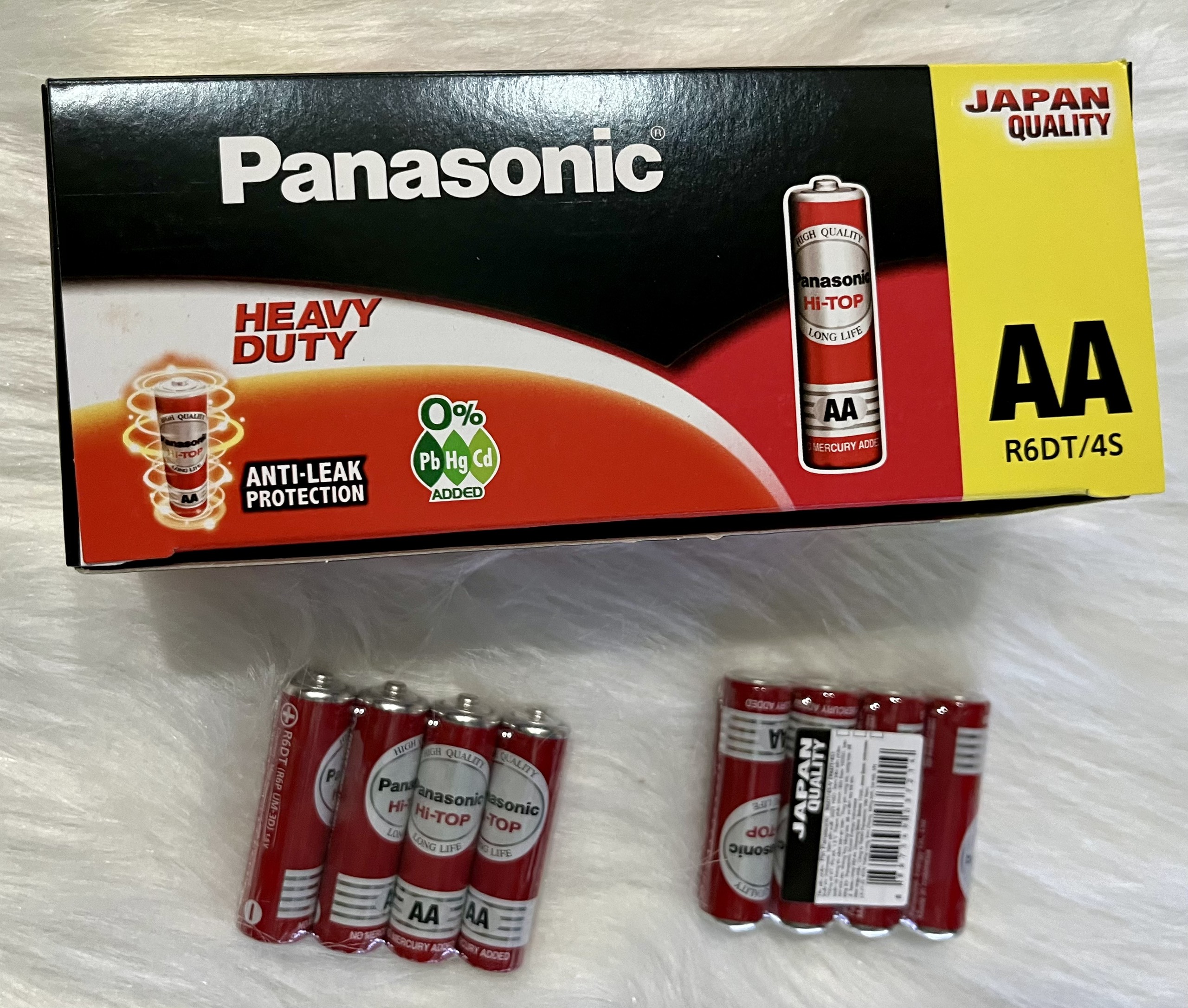 Pin panasonic aa r6dt/4s - pin tiểu màu đỏ - hàng chính hãng - hộp 60 viên
