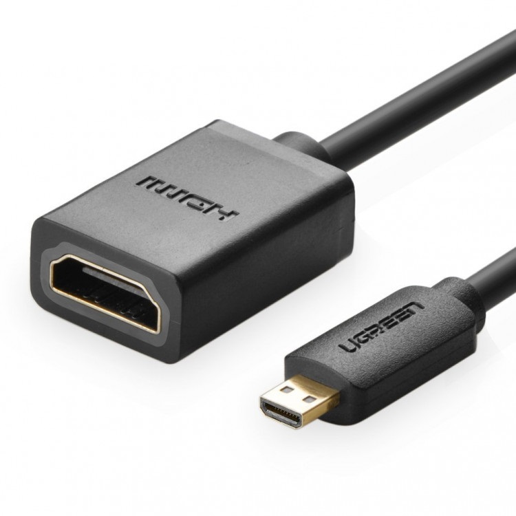 Cáp chuyển đổi micro hdmi sang hdmi âm dài 20cm - ugreen 20134