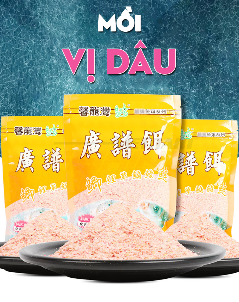 Mồi câu vị dâu hua 200gr