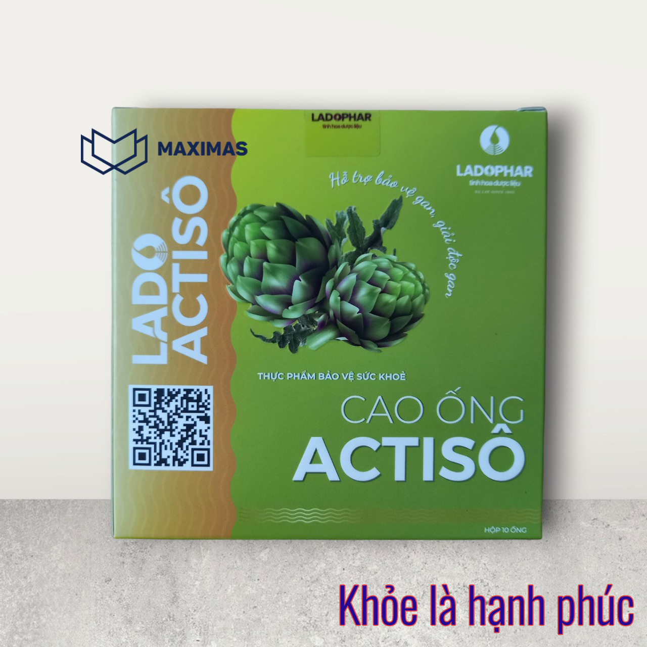 Cao uống Atiso không đường Ladophar hộp 10 tuýp - Cao ống Actiso Maximas
