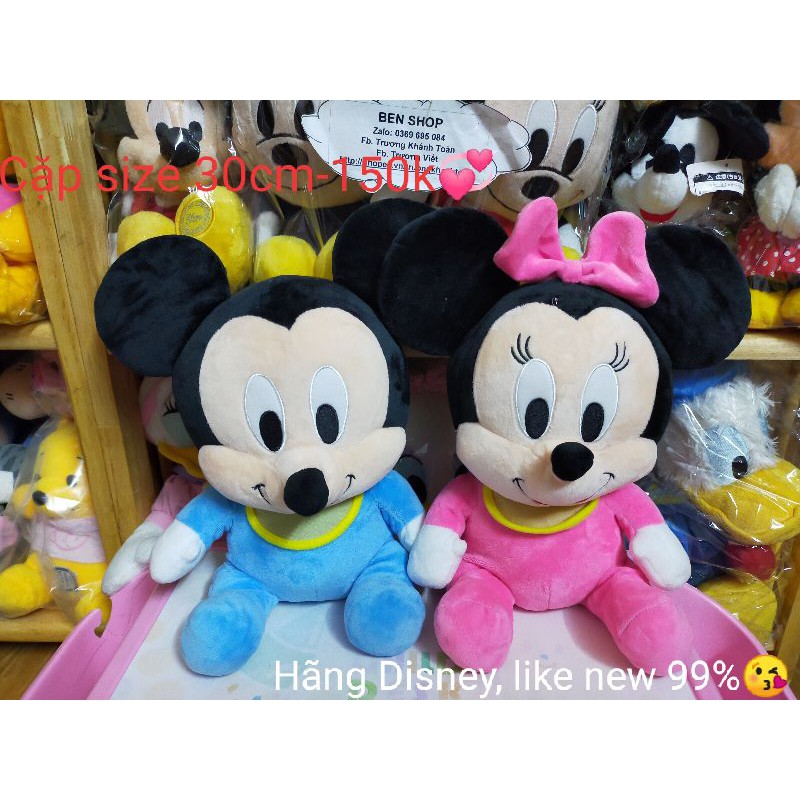 [HCM]Gấu bông chuột Mickey baby size 30cm Hàng Disney