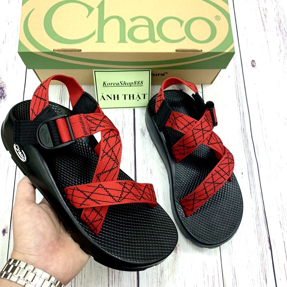 (VIDEO) Sandal Nam Chacoo Dây Đỏ Kiểm Mới Hàng Cực Đẹp, Ảnh Thật