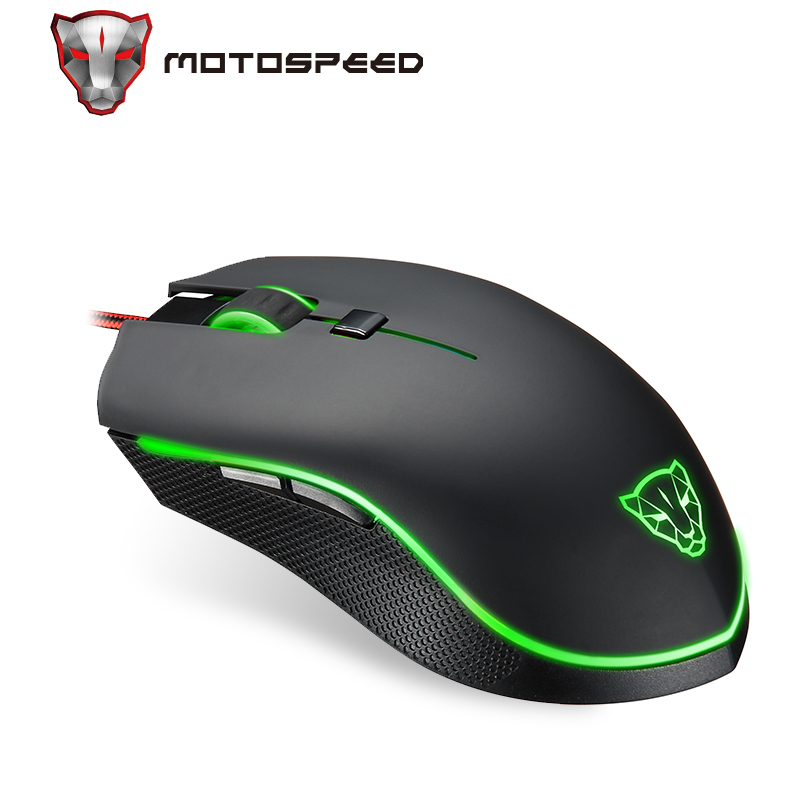 Motospeed V40 USB Wired Gaming Mouse 6 Button Optical with LED Backlit Display Pro Gamer For PC Laptop Desktop Computer Game