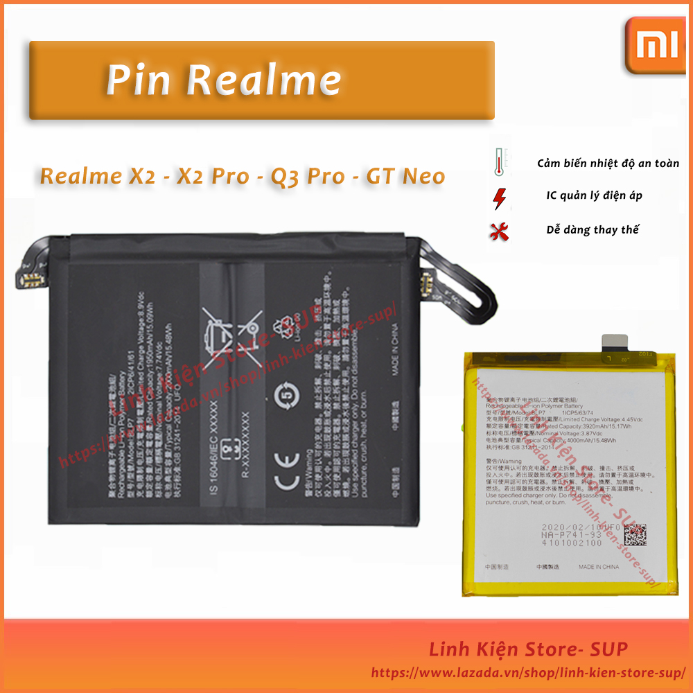 Pin realme x2 / realme q3 pro / gt neo / x2 pro chất lượng cao ... thay thế, sửa chữa !