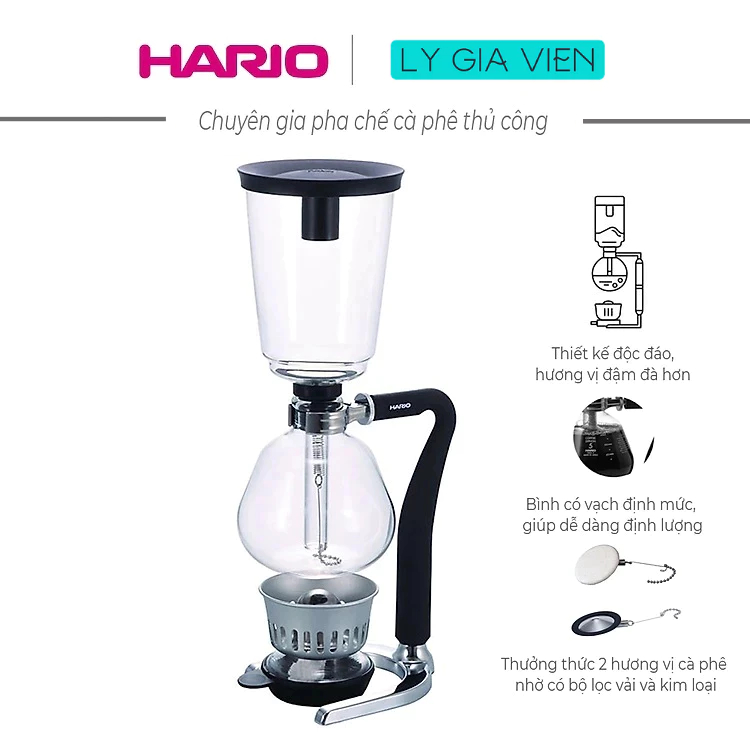 Bình pha cà phê siphon hario coffee syphon next, nxa-5