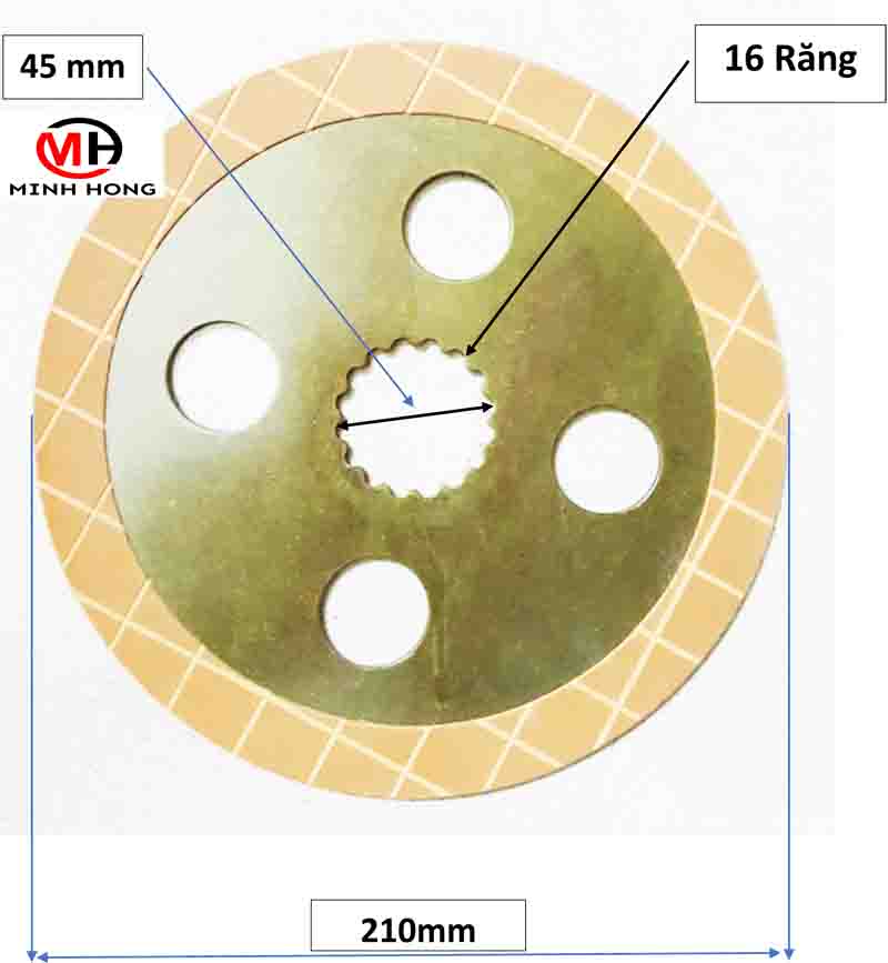 Lá bố thắng ( lá phanh) máy cày kubota L1802 L2002 L2202 L2402, L3408, L4508, L4018, L3108