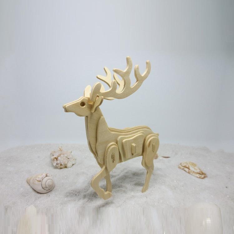Đồ chơi lắp ráp gỗ 3D Mô hình Con Hươu Sika Deer Robotime