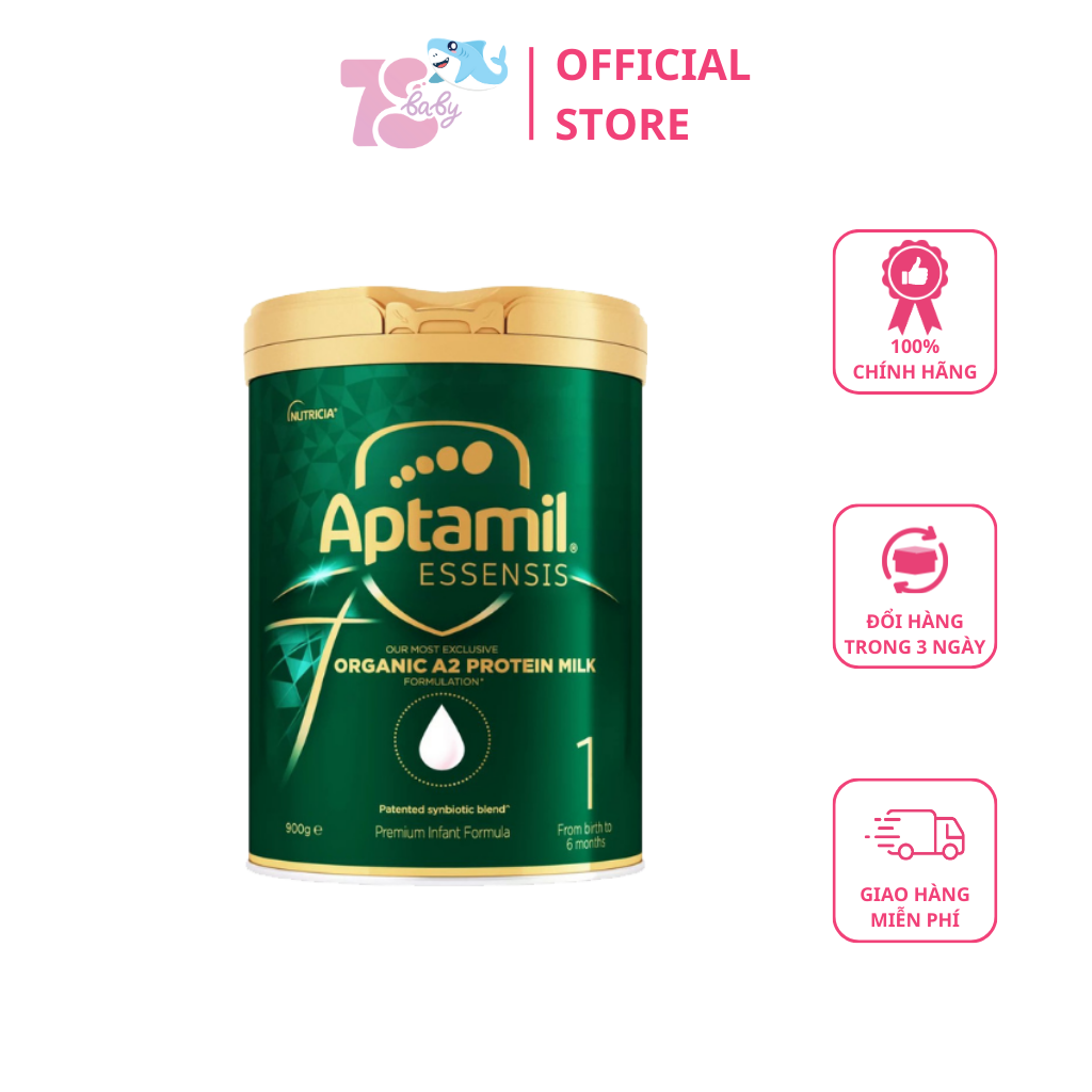 SỮA CÔNG THỨC APTAMIL ESSENSIS ĐẠM A2 HỮU CƠ ÚC ĐỦ SỐ 1,2,3 900G