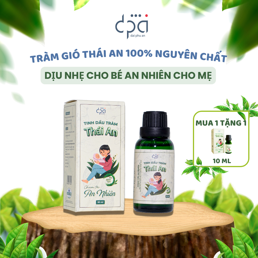 Tinh Dầu Tràm Cho Bé Thái An Giúp Giữ Ấm Đuỗi Muỗi Kháng Khuẩn Dùng Cho Bé - An Toàn Dịu Nhẹ - Dung Tích 30ml