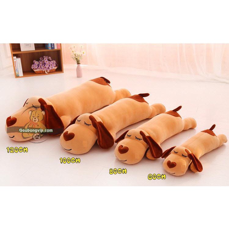 Gấu Bông Chó Ngủ Mũi Tim