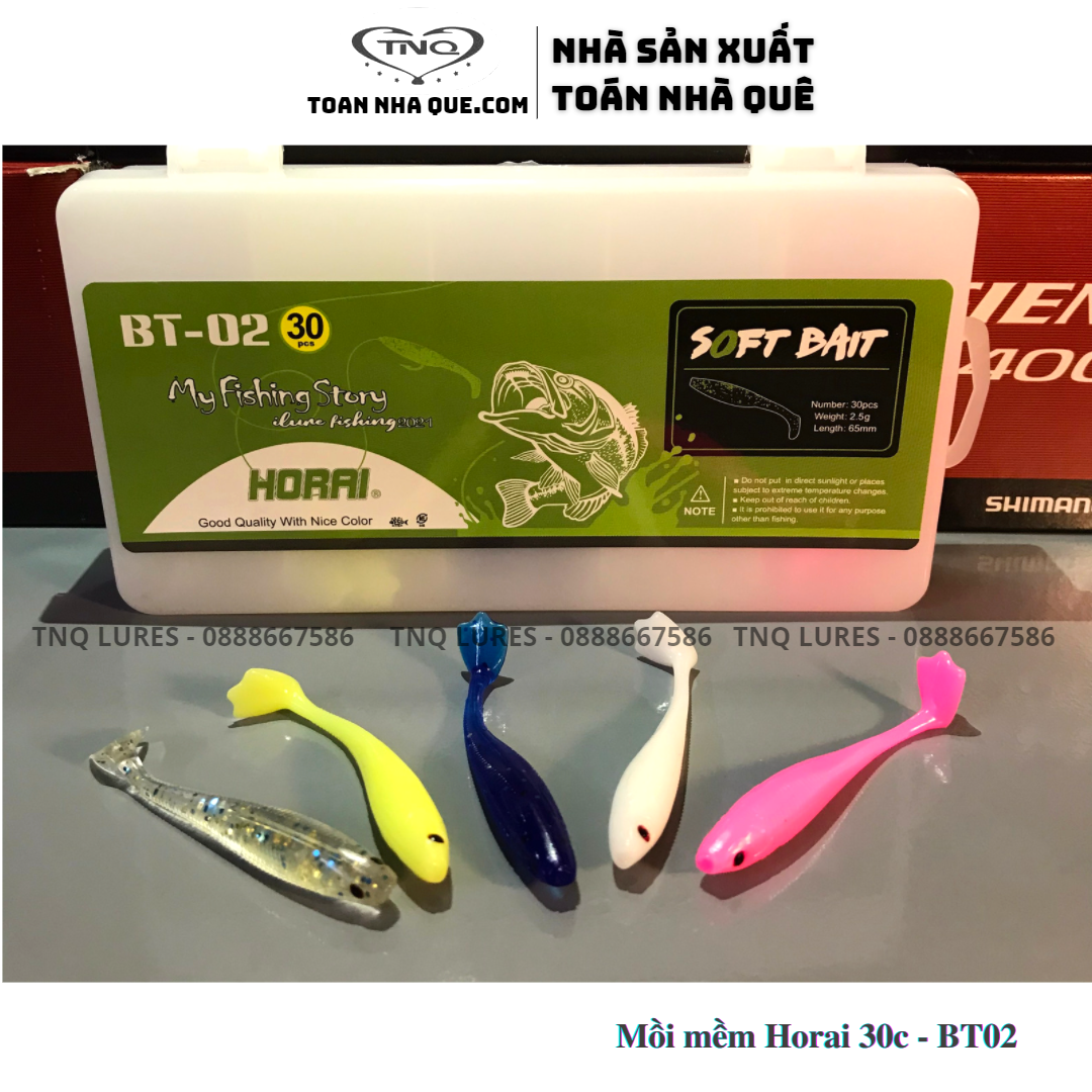 Mồi mềm câu lưỡi sắt horai bt02 - tnq lures