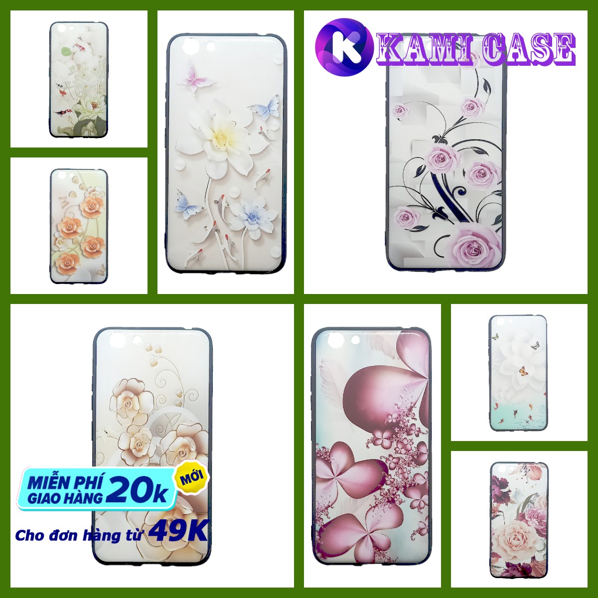 Ốp lưng vivo y53 cứng bóng viền dẻo