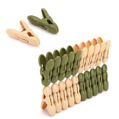Kẹp quần áo nhựa củ lạc 20 chiếc-Kẹp quần áo củ lạc-Vỉ kẹp củ lạc quần áo tiện lợi
