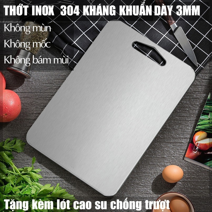 Thớt Inox 304 Kháng Khuẩn Cừờng Lực