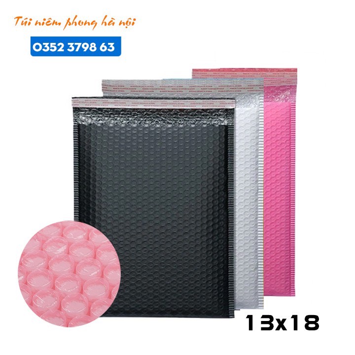 Link 100 túi bóng khí gói hàng tự dính sz 13x18
