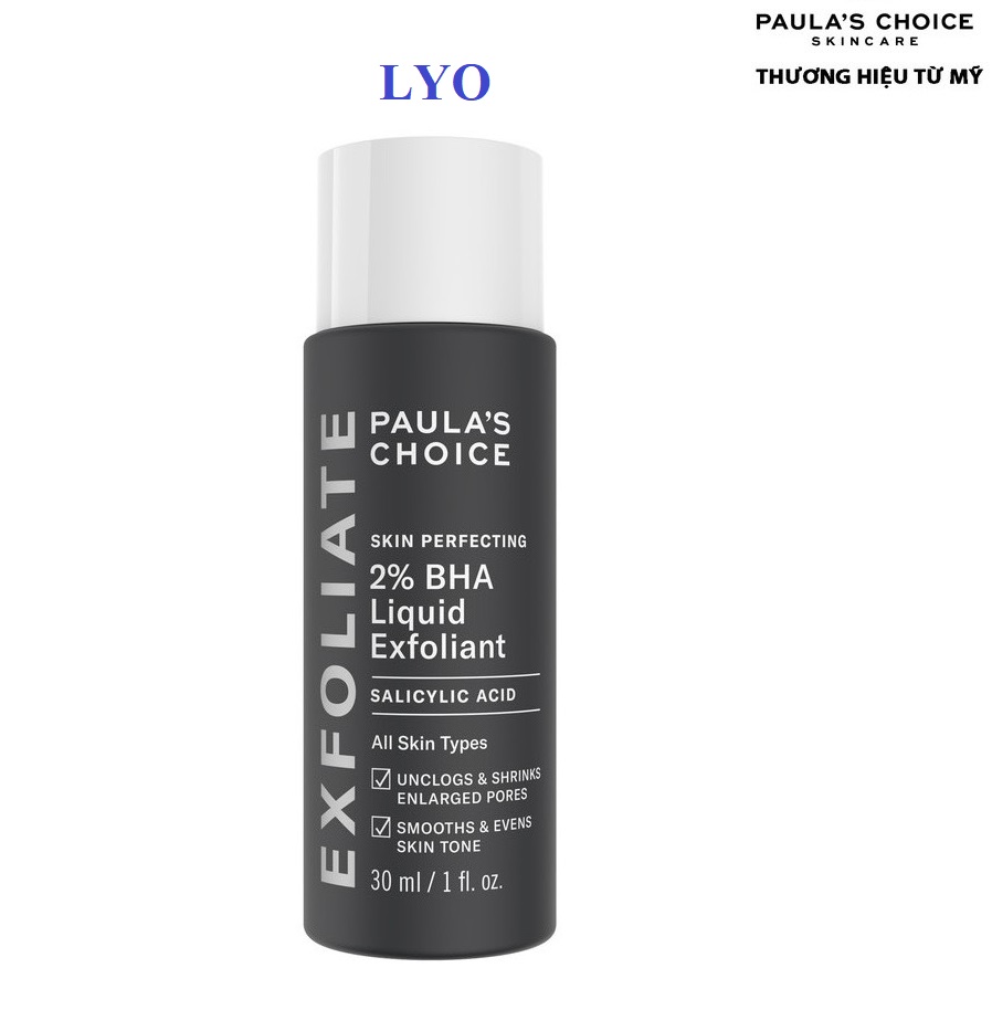 Dung dịch tẩy tế bào chết paula's choice skin perfecting 2% BHA 30ml - paulas choice Lyo Shop