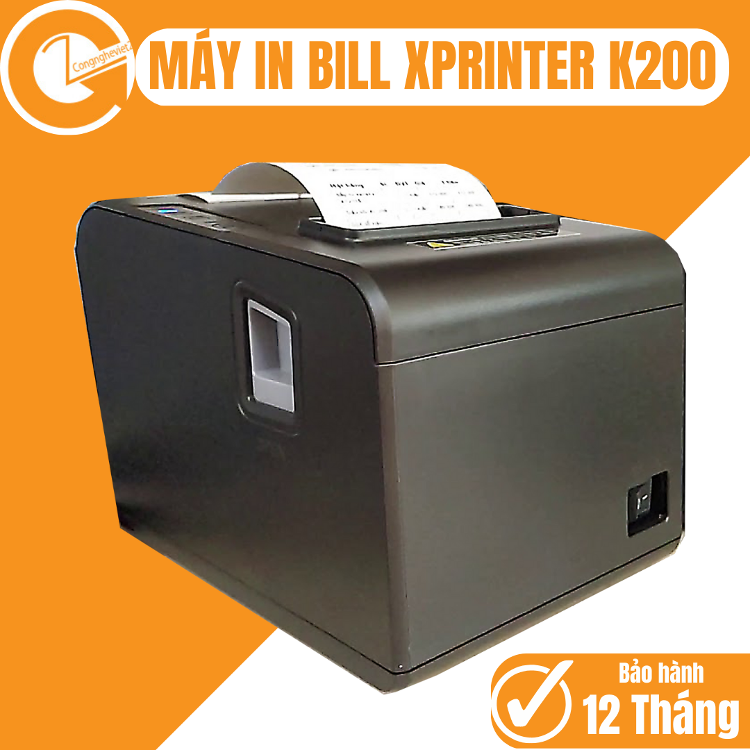 Máy in bill, máy in hóa đơn,máy in đơn hàng,máy in phiếu thanh toán,máy in nhiệt k80 XP K200