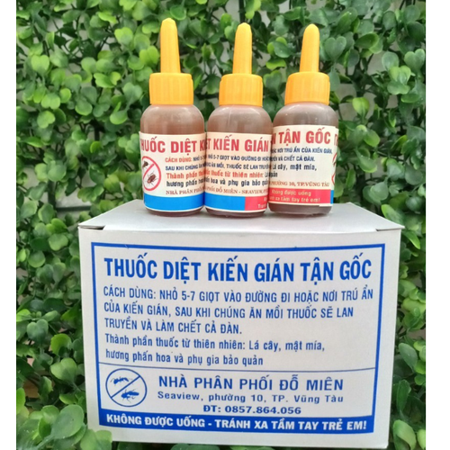 Combo 6 Thuốc Diệt Kiến Gián Tận Gốc thuốc diệt kiến gián sinh học, có thành phần từ mật mía, rất an toàn