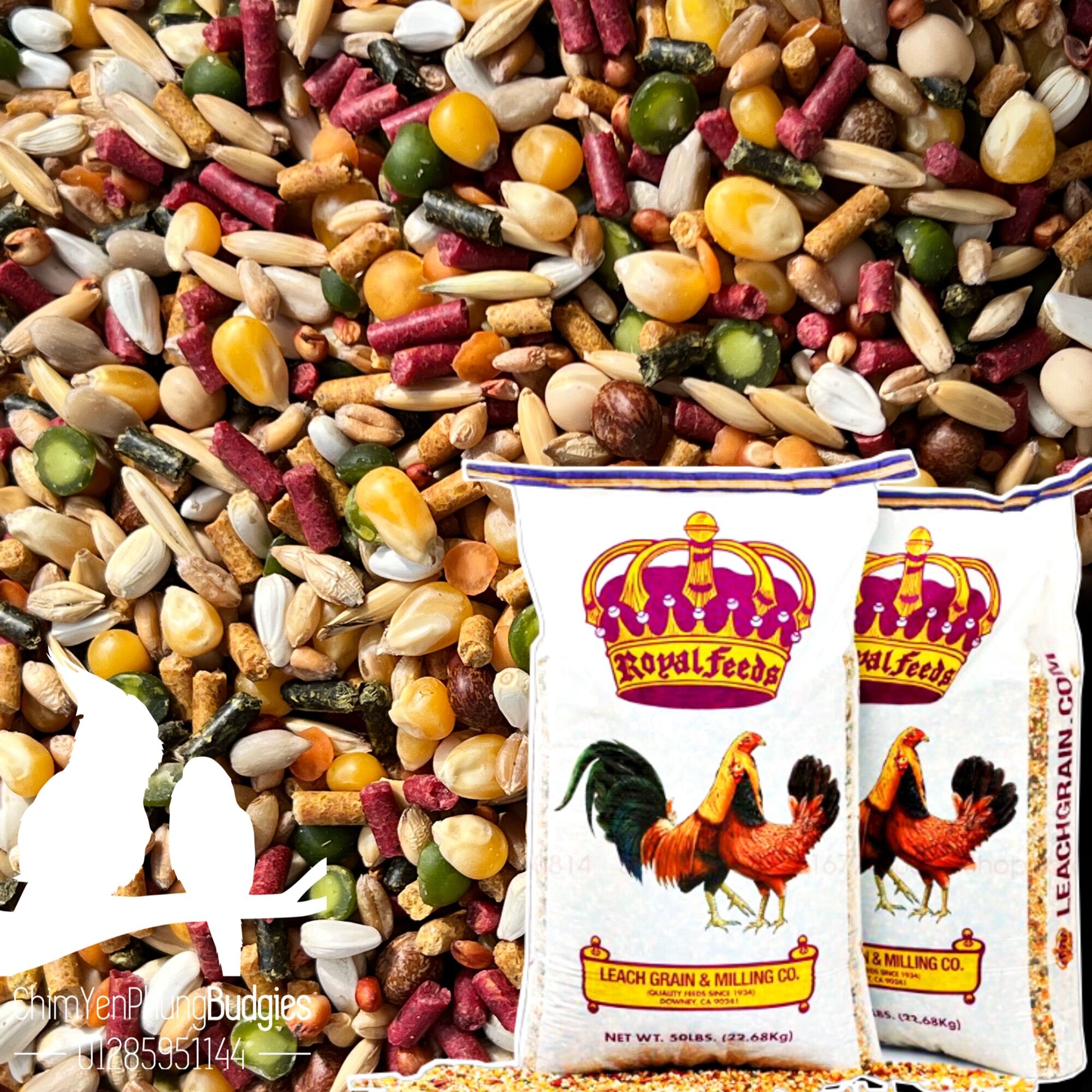 1kg ngũ cốc Gà Đá cao cấp Royal Feeds - xuất xứ: Mỹ 🇺🇸 (chiếc lẻ từ bao 22,68kg)