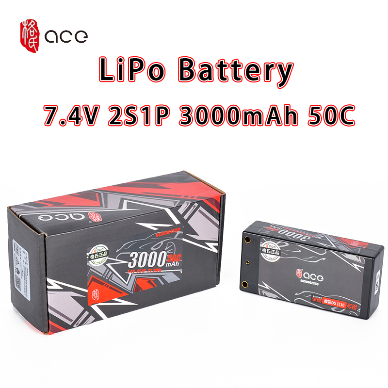 Gens điện ACE 7.4V 2S 3000mAh 50c LiPo pin lithium cho RC điện điều khiển