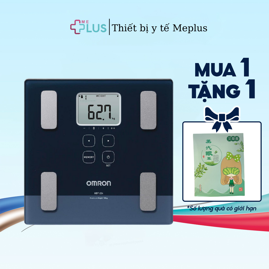 Cân đo chỉ số cơ thể, cân đo sức khoẻ đo thành phần cơ thể bodyscan™ hbf-224 omron