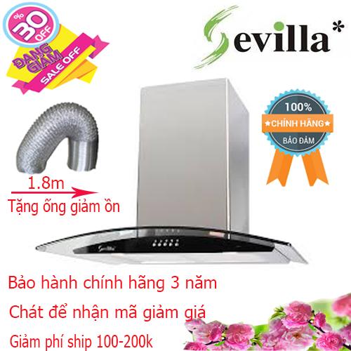 Máy hút khói - Máy hút mùi kính cong 70cm sevilla SV-380