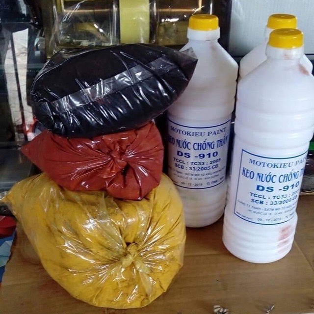 Combo 3 chai moto kiều 3 kg bột màu cato (đỏ chu đen vàng) chất lượng đảm bảo an toàn đến sức khỏe người sử dụng cam kết hàng đúng mô tả