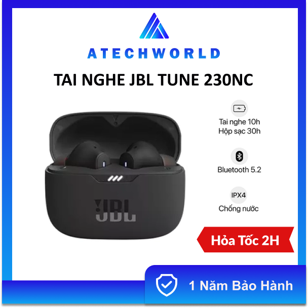 Tai nghe bluetooth true wireless chống ồn jbl tune 230nc tws - hàng chính hãng - có xuất vat