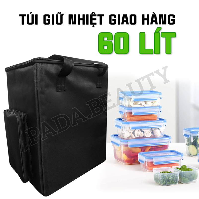 Túi giao hàng giữ nhiệt, balo giữ nhiệt giao hàng chuyên dụng in logo thương hiệu theo yêu cầu