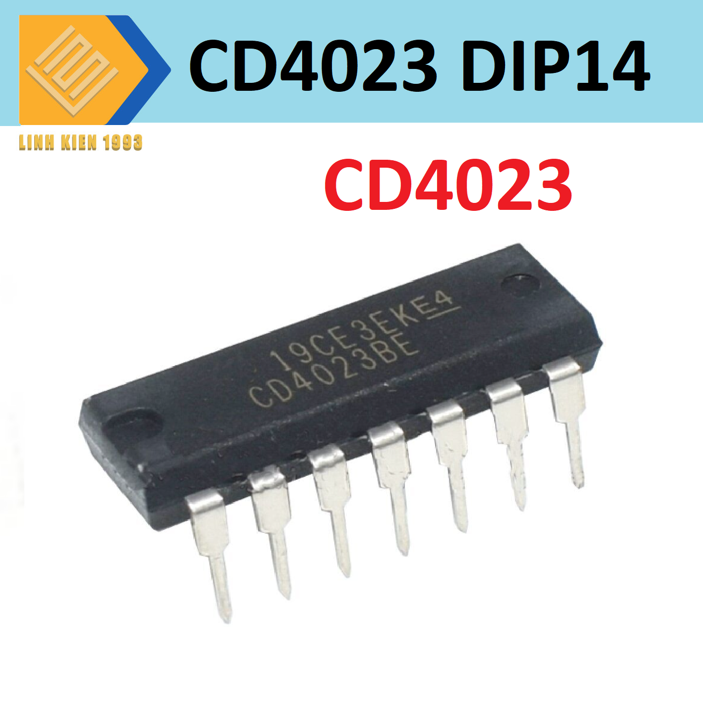 Cd4023 ic cổng nand dip 14 chân