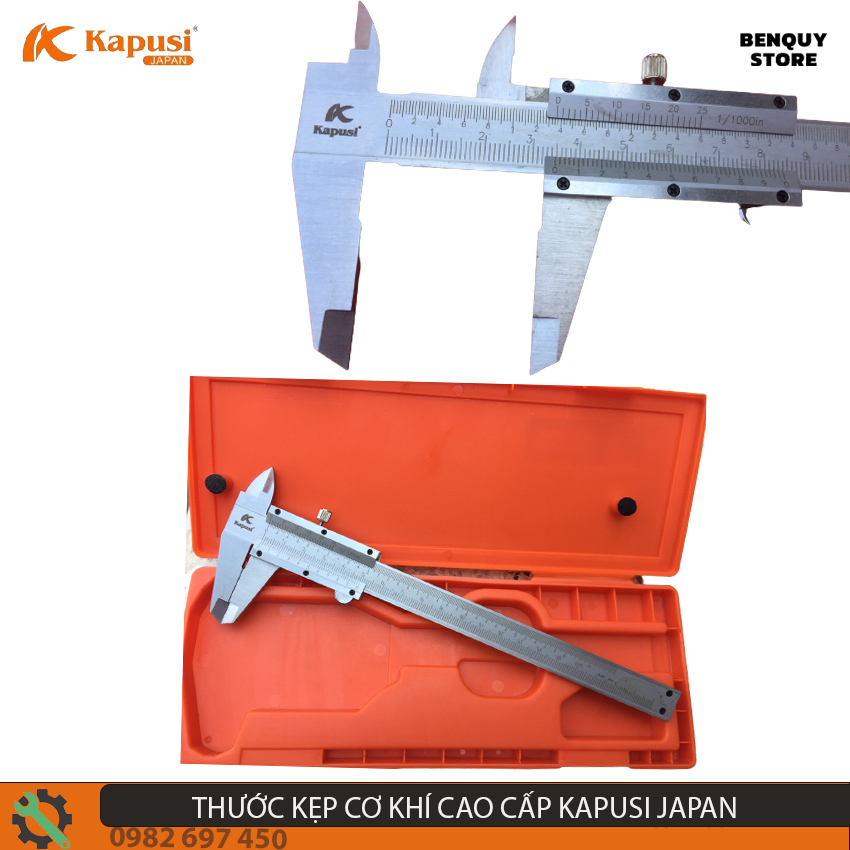 Thước kẹp cơ khí 150mm - 200mm kapusi japan - thước kẹp dem hàng cao cấp công nghệ nhật bản. thép carbon siêu cứng.