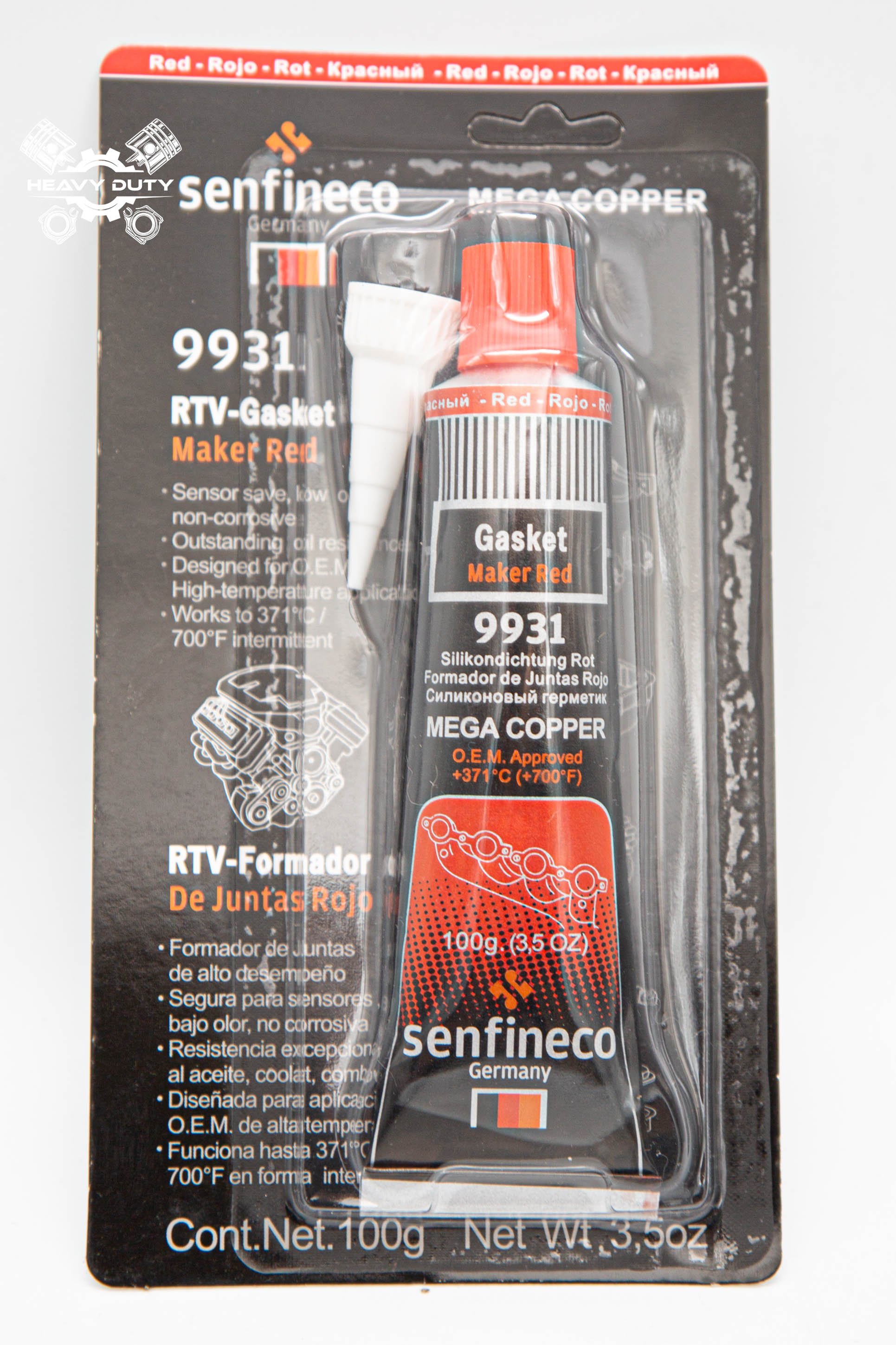 [Chính hãng] Keo Dán Gioăng Máy Chịu Nhiệt Cao (Đỏ) - Senfineco RTV Silicone Gasket Marker Red [100g]