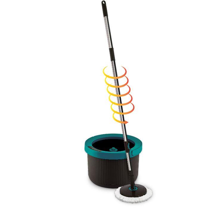 Cây lau nhà lock&lock mini twister spin mop xoay 360 độ hpp345s2
