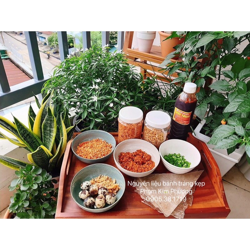 Nguyên liệu làm bánh tráng kẹp Đà Nẵng