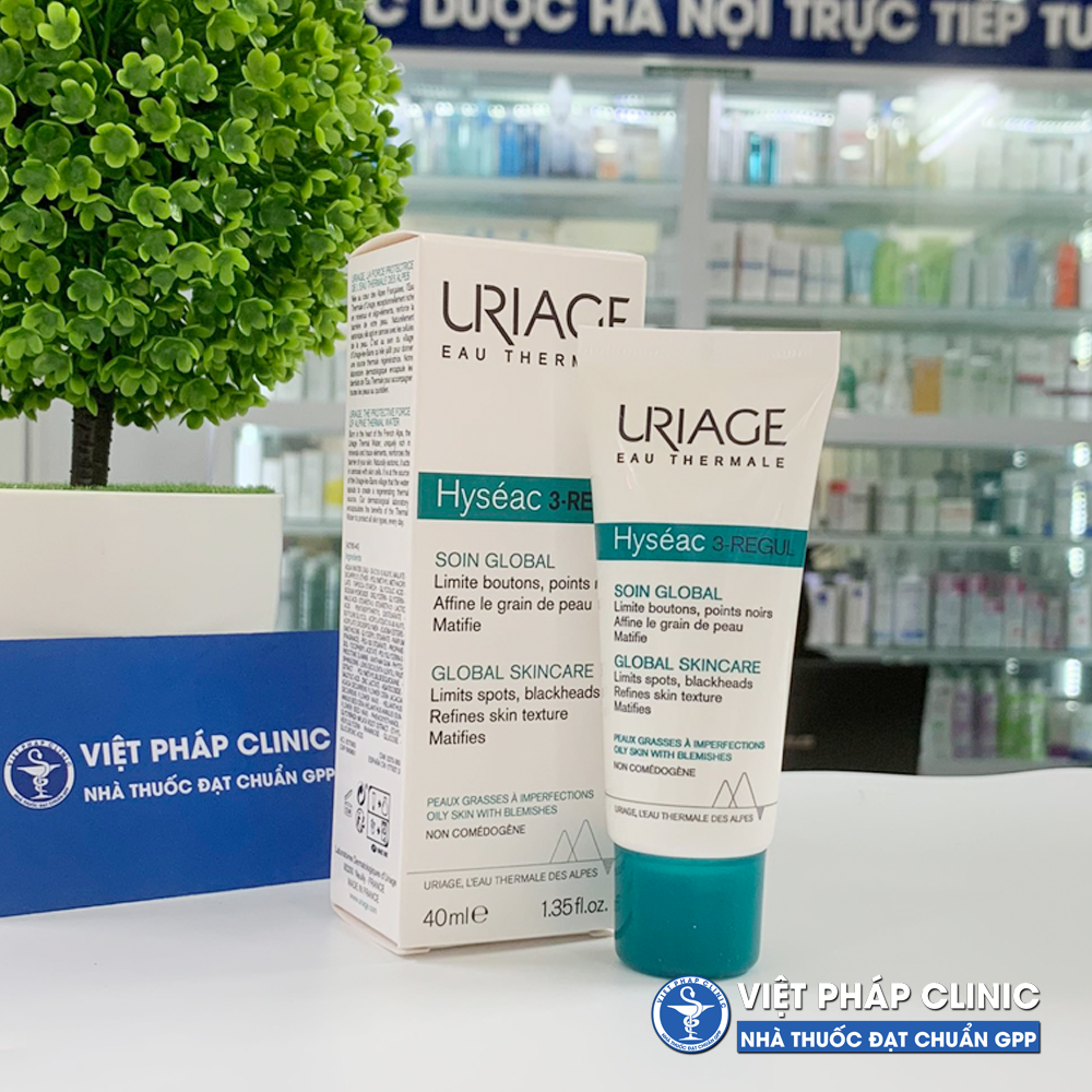 Kem dưỡng giảm mụn, mờ thâm Uriage Hyséac 3 - Regul Soin Global