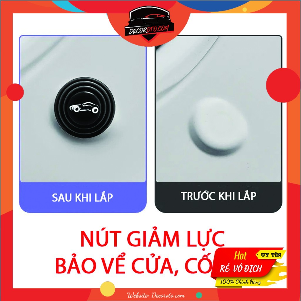 Nút dán giảm lực đóng bảo vệ cửa xe ô tô, miếng dán Silicon bảo vệ cửa ô tô