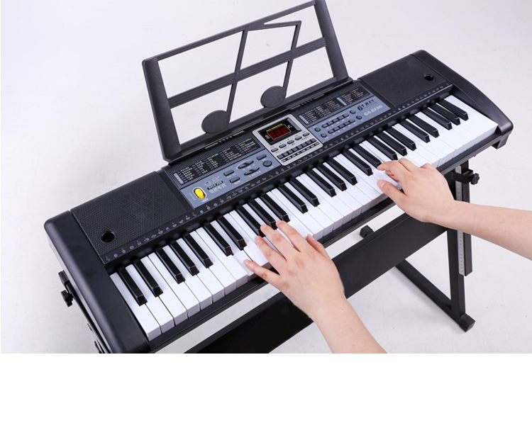 Đàn Piano Đàn Organ Electronic Keyboard Đàn 61 phím Đàn điện âm sắc rõ ràng, vang tốt, trọng lượng nhẹ và dễ sử dụng cho người mới bắt đầu 
