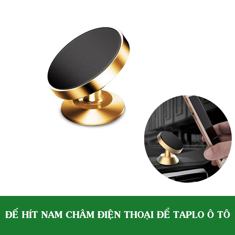 Đế hít nam châm điện thoại xoay 360 độ gắn taplo ô tô